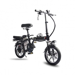 TANCEQI vélo TANCEQI Pliable pour Vélo Électrique, 14" Pneus Batterie Batterie Rechargeable Au Lithium-ION 48 V Moteur sans Brosse Vélo Électrique Hybride