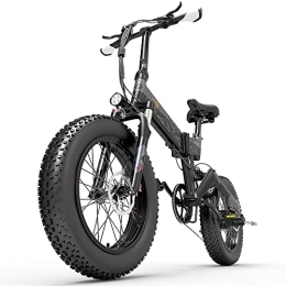 Teanyotink vélo Teanyotink Vélo électrique portable pliable à assistance électrique pour motoneige étanche et résistant aux chocs en aluminium
