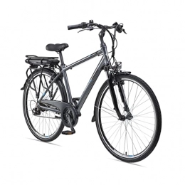 Telefunken vélo Telefunken Vélo électrique pour homme - En aluminium - 28" - Avec dérailleur Shimano à 21 vitesses - Avec moteur arrière - 250 W - 10, 4 Ah - Batterie 36 V - XT481