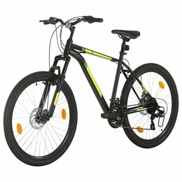 tidyard Vélos électriques Tidyard Vélo de Montagne 21 Vitesses Roues de 27, 5 Pouces 50 cm Noir, VTT 27.5" Vélo pour Adulte Freins à Disque
