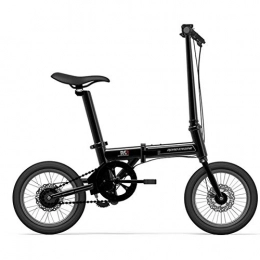 TX Vélos électriques TX Vélo Électrique Intelligent Pliable De 16 Pouces Batterie Au Lithium Voyage Léger Unisexe Vélo Adulte Cyclomoteur Léger, Noir