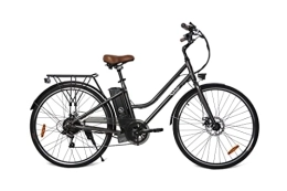 Velair Vélos électriques Velair - Vélo électrique 28'' Horizon - Shimano 7 Vitesses - Freins à disques - Autonomie 50 km - Cadre aluminium - Gris