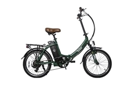 Velair vélo Velair - Vélo électrique pliable 20'' Evolution - Shimano 6 Vitesses - Freins à patins - Autonomie 70 km - Cadre aluminium - Vert