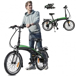 CM67 vélo Velo Electrique Pliable, Vélos de Route Jusqu' 25km / h Vitesse Rglable 7 E-Bike 250W / 36V Rechargeable Batterie Li-ION Pliable Unisexe pour