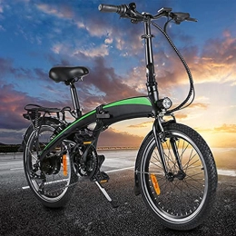 CDSZ vélo Velo Electrique, Velo Pliable, Vélo Électrique Pliable, Cadre Pliant de vélo électrique 250W 20 Pouces Vélo électrique Batterie au Lithium-ION cachée de 7, 5 AH Amovible