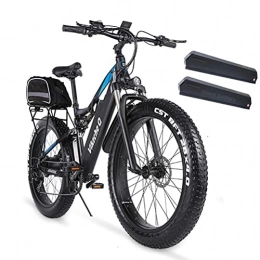 Vikzche Q vélo Vikzche Vélo électrique 48 V 1000 W 26" à suspension complète (vélo électrique MX03 avec deux batteries 48 V 17 Ah)