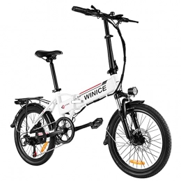 Vivi Vélos électriques VIVI 20" Vélo Électrique Pliable, Vélo Assistance Électrique / Vélo De Ville, 350W Vélo Électrique Adulte avec Batterie 8Ah Amovible, Shimano 7 Vitesses