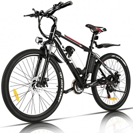 Vivi Vélos électriques VIVI Vélo Électrique Adulte Vélo de Montagne 26" avec Moteur 350W, Batterie 36V / 8Ah Amovible / Engrenages 21 Vitesses / 32km / h / Kilométrage de Recharge Jusqu'à 40km