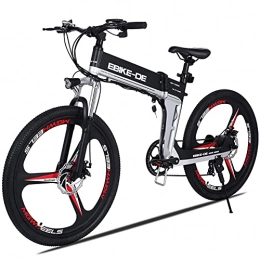 Vivi vélo VIVI Vélo Électrique Pliable Adulte Vélo de Montagne avec 26" Roue Intégrée, Moteur 250W, Batterie 36V, Engrenages 21 / 7 Vitesses, 24km / h / Kilométrage de Recharge Jusqu'à 40km