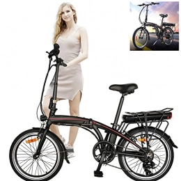CM67 vélo Vlo lectrique Pliable, 20' VTT lectrique 250W Vlo lectrique Adulte Vélos pliants Pliable Unisexe pour