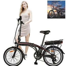 CM67 vélo Vlo lectrique Pliable, avec Batterie Amovible 36V / 10Ah 7 Vitesses Vélos de Route Pliable Unisexe pour