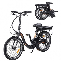 CM67 vélo Vlo lectrique Pliable, Trottinette lectrique 20 Pouces 250W 36V 10Ah(50-55km) Vélos de Ville Pliable Unisexe pour