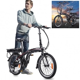CM67 vélo Vlo lectrique Pliable, Trottinette lectrique 20 Pouces 250W 36V 10Ah(50-55km) Vélos pliants Adultes Cadeaux