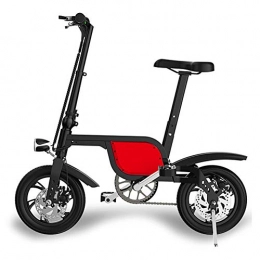 CYC Vélos électriques Vlo lectrique Pliant 12" City E-Bike Puissant Moteur 250w Vitesse Jusqu' 25 Km / h 36v 6.0ah Batterie Lithium Rechargeable 3 Modes Vlo Adulte Pliant pour Adulte Femme Homme, Rouge