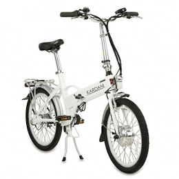aktivshop vélo Vlo pliant lectrique Luis - 50, 8 cm - partir de 3 ans - Cadre en aluminium - Batterie de 6, 6 Ah - Blanc - Arbre de transmission