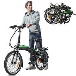 CM67 Vélos électriques Vlo pliants électriques, Vélos de Ville Jusqu' 25km / h Vitesse Rglable 7 E-Bike 250W / 36V Rechargeable Batterie Li-ION Unisexe pour Adulte