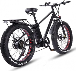 HFRYPShop vélo VTT Vélo électrique pour Adultes, 48V 20Ah Batterie au Lithium Amovible, 26 * 4.0'' Fat Tire E-Bike, 3 Modes De Travail Réglables, E-VTT avec Système à 7 Vitesses Shimano, No Bag