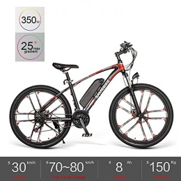 DT Vélos électriques Vélo De Montagne Électrique Vélo Électrique 350W 26 '' avec Batterie Amovible Au Lithium-ION 48V 8 AH Shimano 21 Vitesses avec Écran LCD