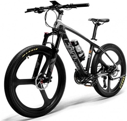 Capacity vélo Vélo de Neige électrique, 26 '' Vélo électrique Cadre de Carbone 300W Vélos de Montagne Système de capteur de Couple Huile et gaz Suspension verrouill.