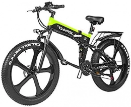 Capacity vélo Vélo de Neige électrique, Adultes 48V 1000W vélo électrique Vélo de Montagne électrique 26inch Tire Fat Tire E-Bike 21 Vitesse de Transmission Beach C.