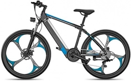 WJSWD vélo Vélo de neige électrique, Vélos électriques pour adultes, alliage de magnésium Ebikes 27 vitesses Vélos de montagne All Terrain, 26 "roues Vélo à double suspension MTB, pour le travail de cyclisme en