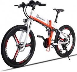 HCMNME vélo Vélo durable de haute qualité, Vélos électriques, vélos pliants pliant vélo électrique à double disque Smart Smart Disco avec moteur 350W et 21 vitesses Électrique électrique for adultes et adolescent