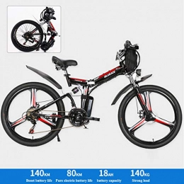 DT vélo Vélo Electrique 26" E-Bike - VTT Pliant 48V 576Wh Batterie Au Lithium De Grande Capacité - Ville Léger Vélo De avec Moyeu Shimano 21 Vitesses, Noir
