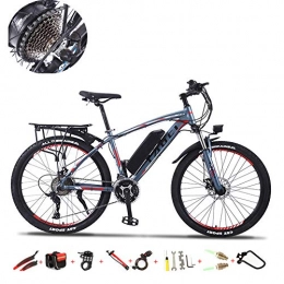DT Vélos électriques Vélo Electrique 26" E-Bike Vélos Électriques pour Adultes 350W 36V / 13Ah Lithium-ION Rechargeable VTT / Commute Ebike Vélo Électrique VTT E-Bike, Gris