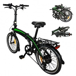 CM67 vélo Vélo Pliable électrique 20", Batterie Lithium-ION 36V / 7.5Ah Amovible, Vélo électrique de Ville, Kilométrage de Recharge Jusqu'à 50km, Frein à Disque Avant et arrière, Adulte Unisexe