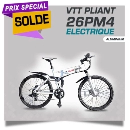 BLANCMARINE Vélos électriques Vélo Pliant 26 PM4 Electrique Blancmarine - Solde - Stock limité - en Aluminium - Garantie 5 Ans