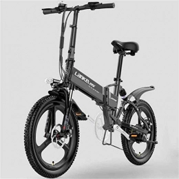 min min Vélos électriques Vélo, vélos électriques rapides pour adultes pliant en aluminium vélo électrique amovible 48v 104Ah Batterie amovible Snow Mountain Vélo 400W ASSISTÉE ASSISTE E-BIKE E-Bike Double Disc Frein hydrauliq