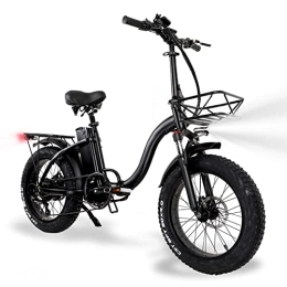 TODIMART Vélos électriques Vélo Électrique Homme Pliable Gros Pneu 20"* 4", Vélo Pliant Adulte avec Moteur Puissant Batterie 48V 15Ah Shimano à 7 Vitesses