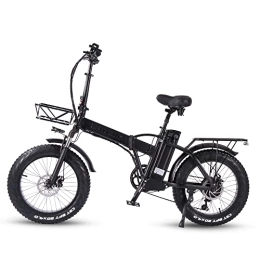 ride66 Vélos électriques Vélo Électrique Pliant E-Bike 20 Pouces 7 Vitesses Batterie Amovible 15Ah Vélo de Ville pour Adulte
