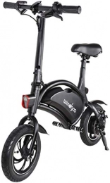 Windgoo vélo Vélo Électrique Pliant, Jusqu'à 25km / h, Vitesse Réglable 12 Pouces Noir Bike, 350W / 36V Batterie Lithium Rechargeable, Adulte Unisexe