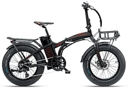 ARMONY vélo Vélo électrique 20 pouces Armony Axe Pédalage assisté Fat Bike Noir-rouge