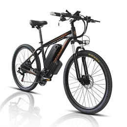 KETELES Vélos électriques Vélo électrique 26 / 29 pouces - VTT électrique avec batterie amovible 48 V 18 Ah / 23 Ah - Shimano 21 vitesses - Vélo de ville pour adultes / femme (noir, 26 pouces 18 A)