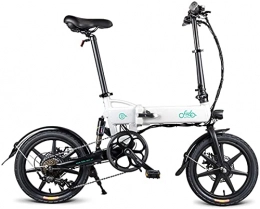 MTTKTTBD Vélos électriques Vélo électrique d'extérieur, vélo électrique Pliant 16 Pouces, vélo électrique Pliant Rechargeable avec Levier de Vitesses, Vitesse de Pointe 25 km / h, vélo Unisexe A