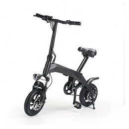 paritariny Vélos électriques Vélo électrique Fibre de Carbone Vélo électrique Bicyclette Adultes Pédale Assistance Pliante E-Vélo Léger Mini par paritaire (Color : 12inch)