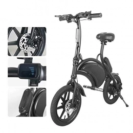 Mankeel vélo Vélo électrique léger 350W électrique Pliable d'assistance à la pédale avec Batterie 7, 5Ah, 14 Pouces, pour Adolescent et Adultes Noir