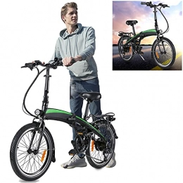 CM67 Vélos électriques Vélo électrique léger, Vélos de Ville 250W électrique Pliable d'assistance à la pédale avec Pliable Unisexe pour