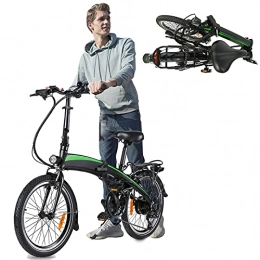 CM67 vélo Vélo électrique léger, Vélos pliants 20' 36V 250W 7.5Ah Amovible au Lithium-ION Pliable Unisexe pour