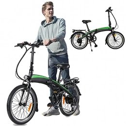 CM67 vélo Vélo électrique léger, Vélos pliants 250W électrique Pliable d'assistance à la pédale avec Unisexe pour Adulte