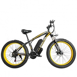 G.Z vélo Vélo électrique, montagne en alliage d'aluminium vélo vélo Yue, 48V13A grande capacité de la batterie au lithium, 350W moteur puissant, écran LCD, le kilométrage maximum est jusqu'à 90 km, Black yellow
