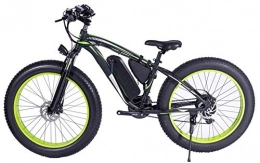 HSART vélo Vélo électrique Mountainbike Fat Tire 1000 W 48 V 13 Ah pour homme 26" Vélo de course Vélo de plage / de montagne avec deux freins à disque hydrauliques et fourche à suspension, blanc L noir