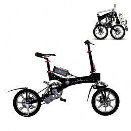 GJBHD vélo Vélo électrique Pliable 14 Pouces Tout Alliage D'aluminium Vélo électrique Portable Adulte avec Batterie Au Lithium 36v5A Vie électrique Pure 20-30 Km