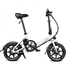 BBYT vélo Vélo électrique Pliable, E-Bike pliants en Aluminium de 18 Pouces pour Adultes, Batterie Lithium(36 V 7.8 Ah), vélo léger pour Adolescents, Blanc