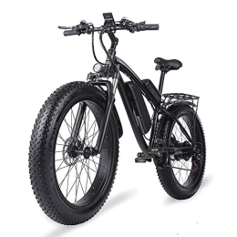 satxtv Vélos électriques Vélo électrique pliable pour homme et femme, vélo de montagne 26 pouces, fourche avant avec amortisseurs pneumatiques, MX02S