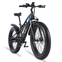 satxtv Vélos électriques Vélo électrique pliable pour homme et femme, vélo de montagne 26 pouces, fourche avant avec amortisseurs pneumatiques, MX03