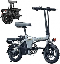HCMNME Vélos électriques Vélo électrique Pliable, Vélo de neige électrique, léger 250W électrique de pédale de pédale pliable électrique à vélo électronique à vélo à l'eau imperméable et anti-poussière 48V 6ah-36ah Batterie a