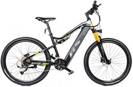 HCMNME vélo Vélo électrique Pliable, Vélo de neige électrique, Vélos électriques de montagne, 27.5inch Roue Vélo adulte 27 Vitesse offragne Vélo Sports de vélo extérieur Lithium Battery Battery Cruiser pour adult